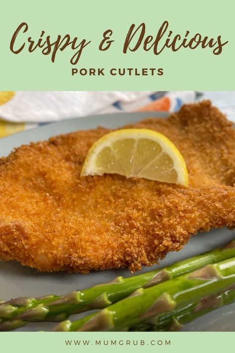 Pork Cutlets Pork Cutlets Instant Pot, Breaded Pork Cutlets Baked, Chicken Fried Pork Cutlets, Fried Pork Cutlet Recipes, Pork Fritters Recipes, Pork Cutlets With Gravy, Baked Pork Cutlets, Pork Cutlets Recipe, Fried Pork Cutlets