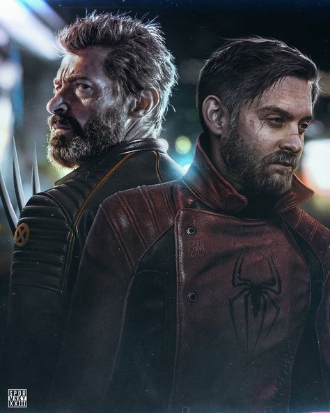 𝐒𝐏𝐃𝐑𝐌𝐍𝐊𝐘𝐗𝐗𝐈𝐈𝐈 on Instagram: “Imagine if we ever got to see this on the big screen. #leatherjacketgang Someone called my The Last Stand Tobey Maguire piece "Old man…” Spiderman Wolverine, Iron Man Tattoo, Old Man Logan, Image Spiderman, Spaider Man, Tobey Maguire, Wolverine Hugh Jackman, Spiderman Party, Wolverine Marvel