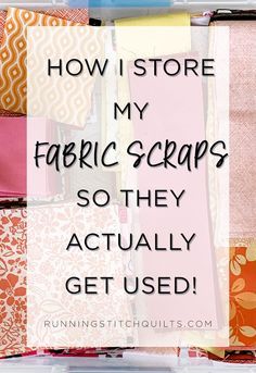 Organizing Fabric Scraps Organization Ideas, Sewing Projects Organization, Ideas For Storing Fabric, Fabric Scraps Organization, Scrap Fabric Storage Ideas Organizing, Quilts Using Fabric Scraps, Organizing Quilting Fabric, Fabric Scrap Storage Ideas, Sewing Room Ideas Organizing Fabric Scraps