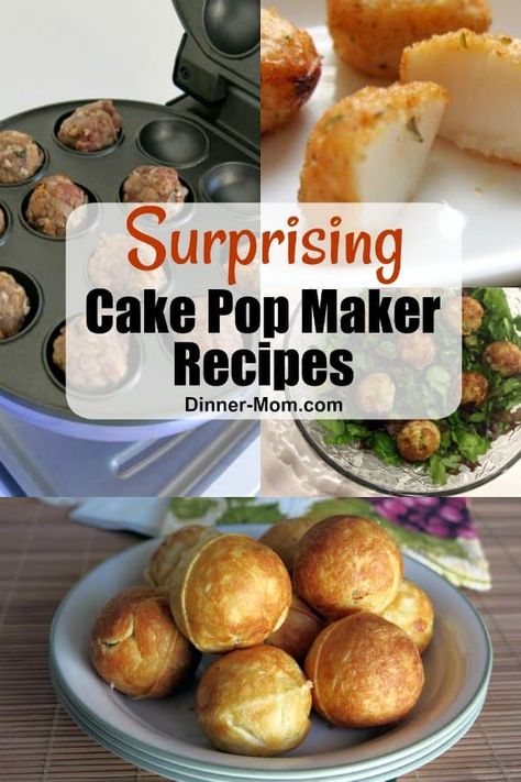 Recipes For Scallops, Cake Pop Maker Recipes, Baby Cakes Maker, Babycakes Recipes, Babycakes Cake Pop Maker, Donut Hole Recipe, Pizza Ball, Cake Pop Maker, Cupcake Maker