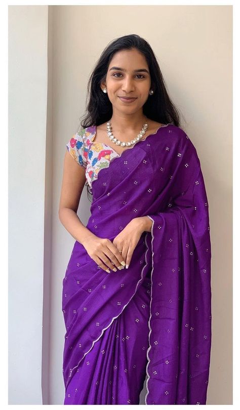 Blouse Design For Slim Women, Simple Saree Look Classy, Half Saree Models Latest, Daily Use Saree, Elegant Saree Look, Simple Saree Look, Classy Saree Look, Deepika Pilli, Saree Simple