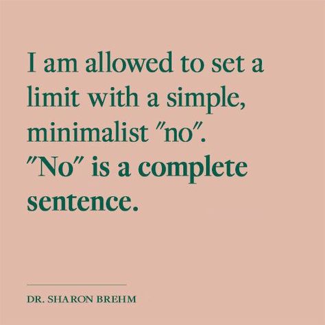 How to set boundaries in a relationship? And also here: No is a complete sentence. No Is A Sentence, Boundaries In A Relationship, No Is A Complete Sentence, Complete Sentence, Couples Therapist, Setting Healthy Boundaries, Complete Sentences, Set Boundaries, Couples Counseling