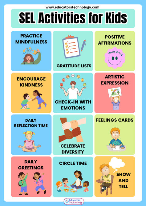 Boost your classroom's #SEL with these engaging activities! 🌟 Each one helps students develop crucial social and emotional skills. 💖 #Education #SocialEmotionalLearning #TeachingTips Social Emotional Learning Activities, 21st Century Skills, Personality Development, Emotional Skills, Character Education, Soft Skills, Kids Learning Activities, Social Emotional Learning, Educational Technology