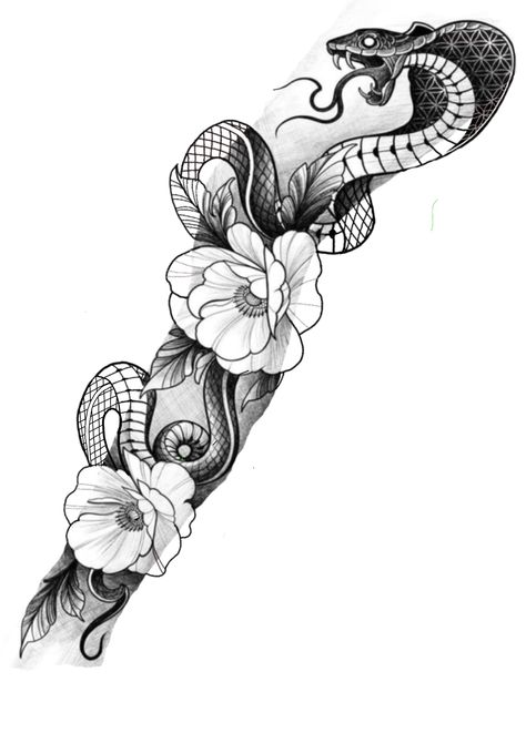 Thigh Piece Tattoos, Delicate Tattoos For Women, Half Sleeve Tattoos Forearm, Cobra Tattoo, Full Leg Tattoos, Snake Tattoo Design, Tattoos For Women Half Sleeve, Black Girls With Tattoos, Tattoos For Black Skin