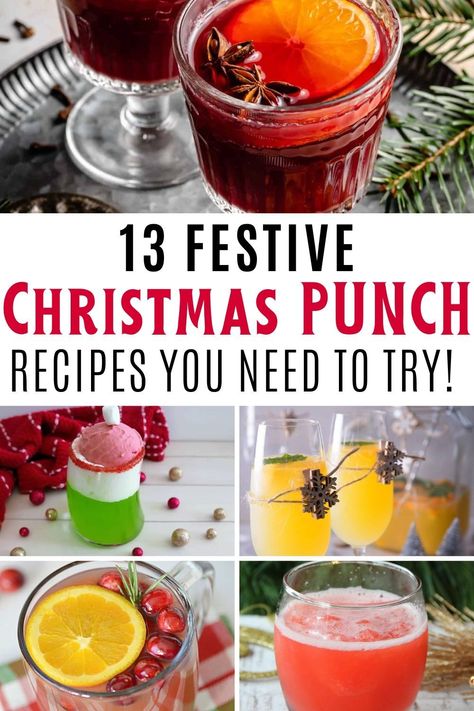 Best Christmas Punch Recipes Alcholic, Christmas Breakfast Drinks Alcohol, Christmas Punches Nonalcoholic, Christmas Breakfast Drinks, Christmas Punch Alcoholic, Breakfast Alcoholic Drinks, Christmas Punch Alcohol, Red Punch Recipes, Best Christmas Punch Recipe