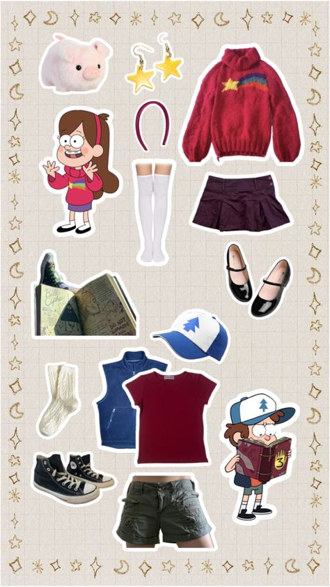 Mabel Costume, Fun Halloween Outfits, Dipper Y Mabel, Punny Halloween Costumes, Classy Halloween Costumes, Trio Halloween Costumes, Halloween Coustumes, Hot Halloween Outfits, Pretty Halloween Costumes