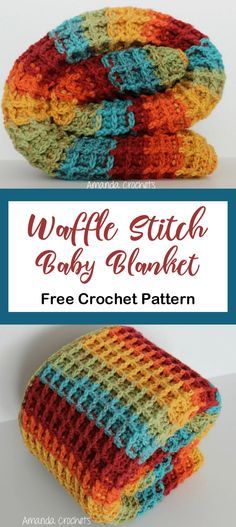 Crochet Borders For Blankets, Crochet Zig Zag, Modern Haken, Zig Zag Crochet, Crochet Waffle Stitch, Waffle Blanket, Blanket Crochet Pattern, Waffle Stitch, Haken Baby