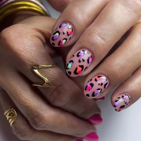 Wild Nail Art, Animal Print Nail Designs, Safari Nails, Neon Nail Designs, Animal Print Nails Art, Cheetah Nails, Gel Nail Art Designs, Leopard Print Nails, Nails Today