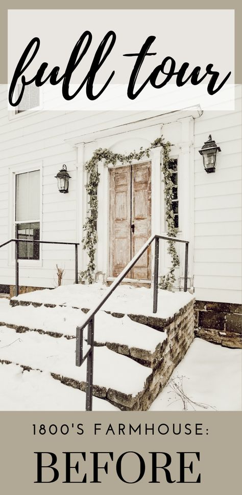 inside a real fixer upper Original Farmhouse Interior, Old House Details, Authentic Farmhouse Decor, Old Farmhouse Entryway, Real Farmhouse Kitchen, Old Farmhouse Trim, 1800 Farmhouse Renovation, 1800 Farmhouse Interior, 1800s Home Remodel