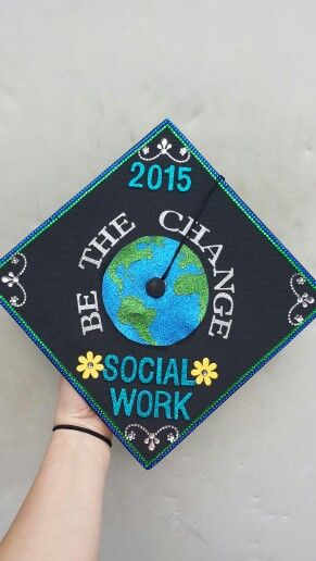 My own graduation cap!! Social Work 2015. #Mercyhurst Social Work Graduation Cap, Graduation Cap Designs College, College Grad Cap Ideas, College Graduation Cap Decoration, Grad Cap Designs, Diy Graduation Cap, Graduation Cap Designs, Graduation Cap Decoration, Cap Decorations