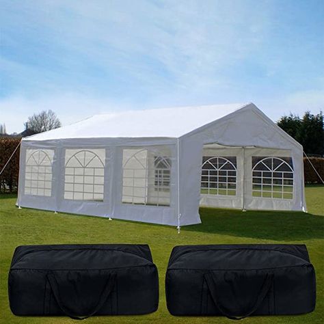 Amazon.com: Quictent 20' x 20' Heavy Duty Outdoor Gazebo Party Wedding Tent Canopy Carport Shelter with Carry Bags (20x20, white): Clothing Outdoor Gazebo Wedding, Canopy Nook, Canopy Balcony, Canopy Entrance, Canopy Garage, Terrace Canopy, Canopy Structure, Canopy Walkway, Canopy Carport