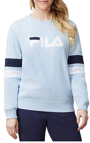 Neck Women, Fashion Hoodies, Blue Sweatshirt, Women Sleeve, Women Pullover, Long Sleeve Sweatshirts, Crew Neck Sweater, French Terry, Hoodie Fashion