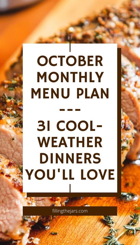 Create a cozy October dinner meal plan with easy weeknight dinners and quick dinner ideas perfect for cool weather. This October meal plan features fall-inspired meals, including seasonal recipes and comforting crockpot dinners. Perfect for those looking to simplify meal planning with delicious fall dinners and easy October dinner recipes for the whole family. October Menu Plan, Today Special Menu Design, October Meal Plan Dinners, Fall Menu Board, Daily Menu Ideas, Monthly Dinner Menu Ideas, October Meal Plan, Fall Meal Plan, October Dinner