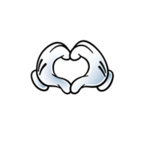 Mickey Mouse's hands [as emojis - heart hands] (Drawing by Disney) #Disney Heart Hands Tattoo, Hands Tattoo, Hands Drawing, Heart Hands Drawing, Heart Hands, Disney Disney, Hand Tattoos, How To Draw Hands, Tattoos