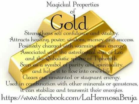 Magickal properties of gold Gold Properties, Gold Meaning, Medium Spiritual, Spiritual Medium, Using Crystals, Magick Spells, Crystal Power, Gold Bars, Tarot Reader