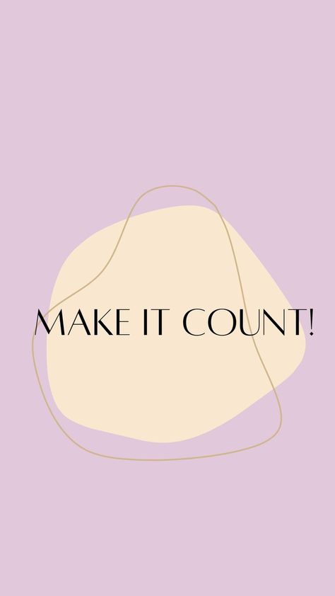 Make It Count Wallpaper, Workout Motivation Wallpaper, Wallpaper Aesthetic Motivation, Phone Wallpaper Aesthetic, Aesthetic Motivation, Make It Count, Motivational Wallpaper, Wallpaper Pastel, Pastel Pink Aesthetic