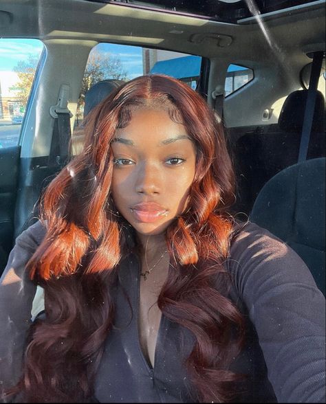 Brown Hair Black Women, Girl Hair Colors, Frontal Wig Hairstyles, Edges Hair, Dyed Natural Hair, Pretty Hair Color, Hair Laid, Front Lace Wigs Human Hair, Human Hair Wig