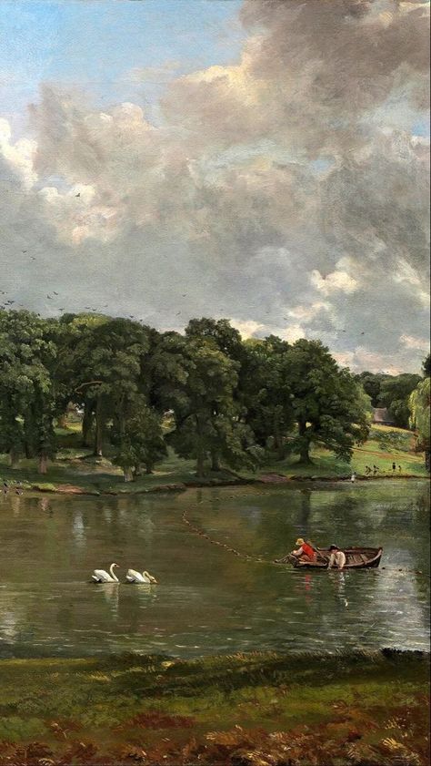 John Constable, Piskel Art, Aesthetic Painting, Painting Wallpaper, Ethereal Art, Classical Art, Nature Aesthetic, Old Art, Scenery Wallpaper