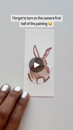 Art Easy Watercolor, Bunny Sketch, Watercolor Bunnies, Watercolor For Beginners, Easter Watercolor, Watercolor Painting Tutorial, Bunny Sketches, Tale Of Peter Rabbit, Bunny Watercolor