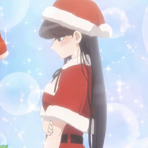 Pfp Komi Cant Communicate, Komi Cant Communicate Pfp, Anime Pfp Christmas, Christmas Anime Icon, Christmas Anime Pfp, Christmas Anime Matching Pfp, Hot Chocolate Drawing, Cute Drawing Images, Cant Communicate