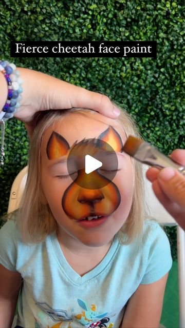 The Painted Turtle on Instagram: "Adorably fierce cheetah face paint! Check it out! Like what you see? Follow for more! ❤️🐆 #facepainting #adorable #cute #facepaint #facepainter #summerfun #makeup" Tiger Facepainting Kids Easy, Cougar Face Paint, Cheetah Face Paint Easy, Face Paint Cheetah, Animal Face Paint Ideas For Kids, Face Painting Tutorials Step By Step, Face Painting Animals, Easy Animal Face Paint, Quick Face Painting Ideas For Kids