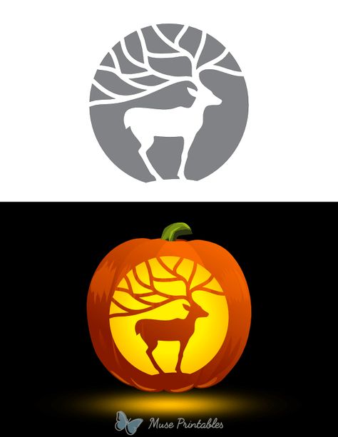 Pumpkin Carving Designs Stencil, Deer Pumpkin, Pumpkin Carving Stencil, Pumpkin Stencils Free, Pumpkin Carving Stencils, Carving Stencils, Dinosaur Printables, Pumpkin Carving Designs, Pumpkin Carvings Stencils