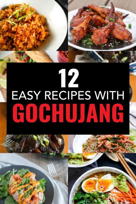 Gochujang Recipes, Gochujang Recipe, Easy Korean Recipes, Simple Family Meals, Korean Side Dishes, Korean Cooking, Easy Asian Recipes, Books For Sale, Korean Dishes