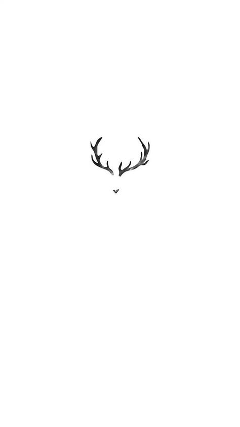 Small Buck Tattoo, Minimal Hunting Tattoo, Dainty Moose Tattoo, Dainty Deer Antler Tattoo, Small Antler Tattoos For Women, Buck Antler Tattoo, Moose Antler Tattoo For Women, Minimalist Antler Tattoo, Small Elk Tattoo