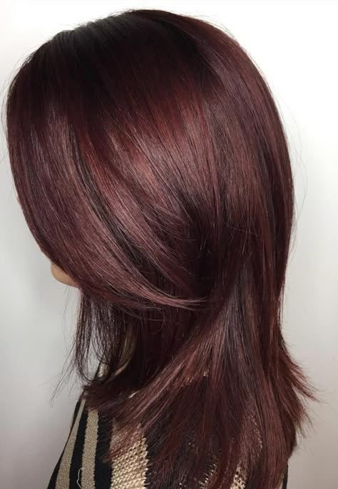 20 Magical Mahogany Hair Color Ideas Mahogany Brown Hair Color, Mahogany Hair Color, Mahogany Brown Hair, Hair Color Mahogany, Mahogany Hair, Rambut Brunette, Brown Hair Color, Dark Red Hair, Mahogany Brown