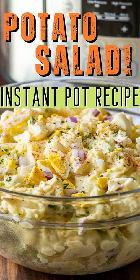 Potato Salad In Instant Pot, Red Potato Salad Instant Pot, Instant Pot German Potato Salad, Instant Pot Potatoes For Potato Salad, Instant Pot Potato Salad Russet, Pressure Cooker Potato Salad, Instapot Potato Salad, Potato Salad Instant Pot, Instant Pot Side Dishes