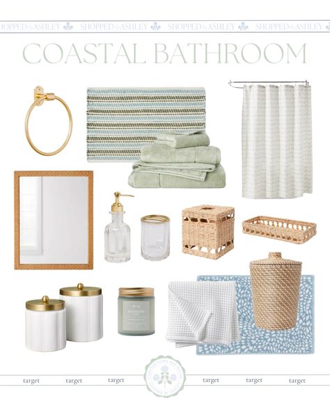 Solid Bathroom Wastebasket Tan - … curated on LTK Coastal Apartment Bathroom, Coastal Bathroom Aesthetic, Coastal Granddaughter Bathroom, Coastal Grandma Bathroom, Coastal Boho Bathroom, Jade Bedroom, Small Coastal Bathroom, Amazon Bathroom Decor, Guest Bathroom Essentials