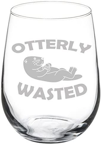 Otter Funny, Otters Funny, Funny Otter, Glasses Funny, Glasses Ideas, Otter Gifts, Personalized Wine Glasses, Funny Glasses, Wine Glass Art