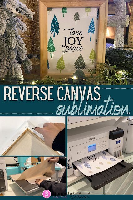 Sublimation Canvas Ideas, Sublimating On Canvas, Sublimate On Canvas, Sublimation On Canvas, Paint Vinyl, Jennifer Maker, Diy Stencils, Silhouette School Blog, Sublimation Ideas Projects Inspiration