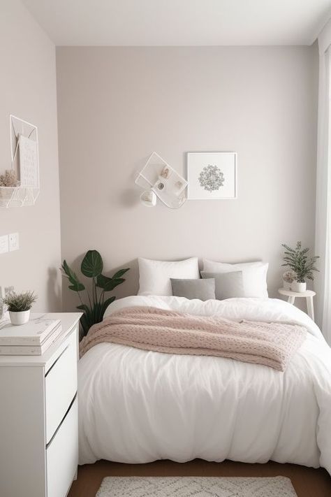 Minimalist Bedroom Color, Fall Bedroom Ideas, Soft Bedroom, Simple Bedroom Design, Cozy Fall Bedroom, Classy Bedroom, Fall Bedroom, Cute Bedroom Decor, Redecorate Bedroom