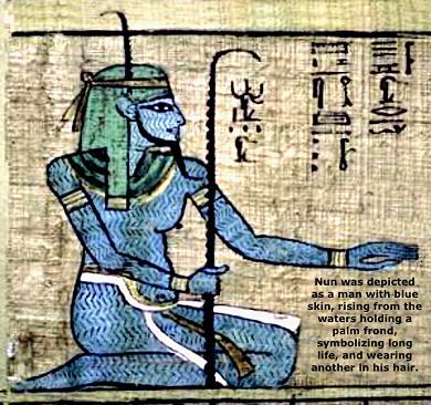 Egyptian Design Pattern, Egyptian Papyrus, Ancient Egyptian Deities, Egyptian Deity, Creation Myth, Ancient Egyptian Gods, Egyptian Mythology, Ancient Egyptian Art, Egyptian Gods