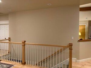 3 Design Solutions For That Big Empty Wall — DESIGNED Large Wall Art Above Stairs, Wall Above Basement Stairs Decor, Wall Over Stairs Decor, Down The Stairs Wall Decor, Above The Stairs Wall Decor, Large Wall Above Stairs, Accent Wall Top Of Stairs, Large Stairwell Wall Decor, Over The Stairs Wall Decor