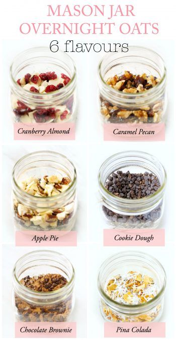 DIY Mason Jar Overnight Oats Overnight Oat Recipes, Gift In A Jar, Overnight Oats In A Jar, Oat Recipes, Protein Overnight Oats, Oat Recipes Healthy, Overnight Oats Recipe Healthy, Overnight Oat, Diy Mason Jar