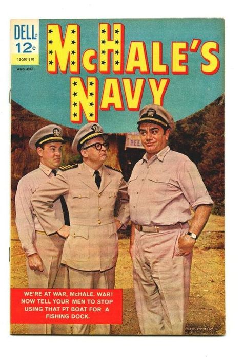 Mchale's Navy, Tim Conway, Ernest Borgnine, Dell Comic, 70s Toys, Tv Covers, Movie Cars, Golden Key, Childhood Memories 70s