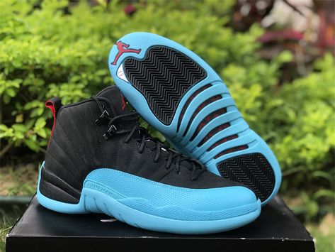 Jordan 12 Gamma Blue, Rick Owens Shoes, Yeezy Boots, New Jordans Shoes, Air Jordan 12, Jordan Shoes Retro, Cheap Jordans, Off White Shoes, Air Jordan 12 Retro