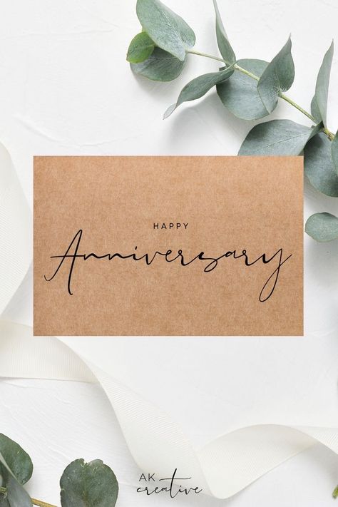 Wedding Anniversary Greeting Cards, Thank U Cards, Happy Anniversary Card, Anniversary Cards Handmade, Anniversary Cards For Husband, Calligraphy Cards, Floral Cards Design, Anniversary Art, Happy Anniversary Cards