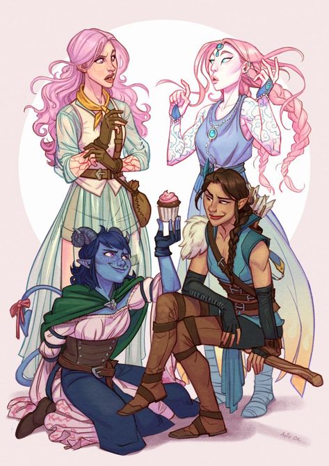 Critical Role Characters, Laura Bailey, Critical Role Fan Art, Vox Machina, Dungeons And Dragons Characters, Critical Role, Freelance Illustrator, Dnd Characters, Fantasy Character Design