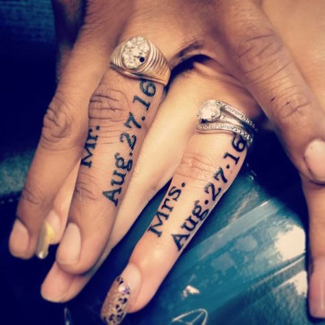 Hopeful Tattoos, Dr Tattoo, Marriage Tattoos, Him And Her Tattoos, Couple Tattoos Unique Meaningful, Husband Tattoo, Wife Tattoo, Best Couple Tattoos, Cute Matching Tattoos