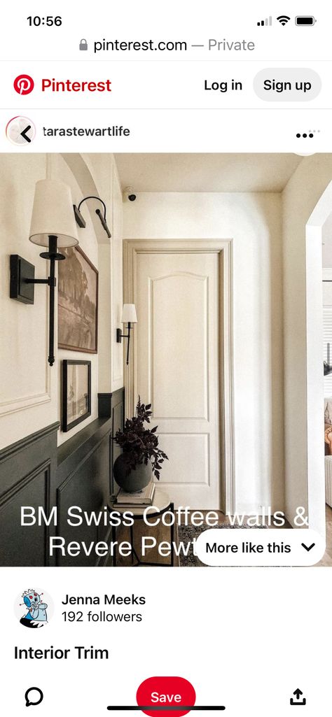 Pewter Doors, Revere Pewter Doors, Off Grid Homestead, Painted Interior Doors, Swiss Coffee, Revere Pewter, Painted Doors, Interior Trim, Dream Home Design