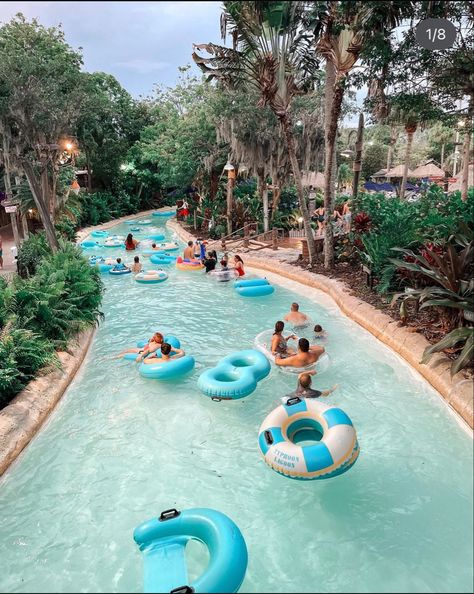 Disney’s typhoon lagoon water park lazy river, rubber hoops, palm trees Disney Typhoon Lagoon, Disney Waterparks, Typhoon Lagoon Disney, Disneyworld 2024, Disney Orlando Florida, Disney World Water Parks, French Collage, Characters Dancing, Disney Water Parks