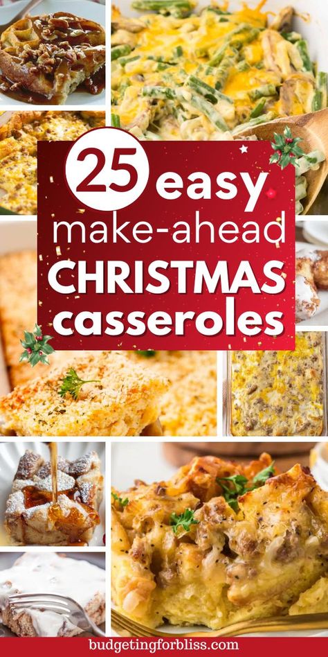 Take the stress out of the holidays with these 25 make-ahead Christmas casseroles. These easy casserole recipes are perfect for feeding a crowd or to enjoy for a cozy family breakfast or dinner. You will love these easy Christmas casseroles, breakfast casseroles for Christmas morning and Christmas dinner casserole recipes. Simple comfort foods that everyone will enjoy (even picky eaters!) Christmas Dinner Casserole Recipes, Christmas Casserole Recipes, Holiday Breakfast Casserole, Christmas Casseroles, Christmas Morning Breakfast Casserole, Casseroles Breakfast, Quick Meals For Kids, Healthy Meals Easy, Christmas Casserole