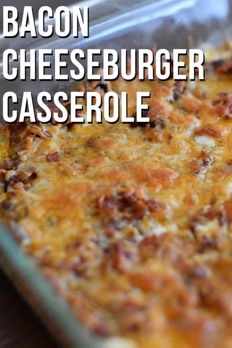 Keto Cheeseburger Casserole, Bacon Casserole Recipes, Low Carb Cheeseburger, Low Carb Cheeseburger Casserole, Bacon Recipes For Dinner, Cheeseburger Casserole Recipe, Keto Cheeseburger, Bacon Dinner, Bacon Cheeseburger Casserole