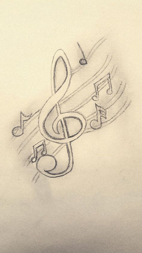 Music Symbol Drawing, Art Related To Music, Cool Music Drawings, Cute Music Notes Drawings, Musical Note Drawing, Drawings Of Music Notes, Music Sketches Creative Easy, Drawing Of Microphone, How To Draw Music Notes