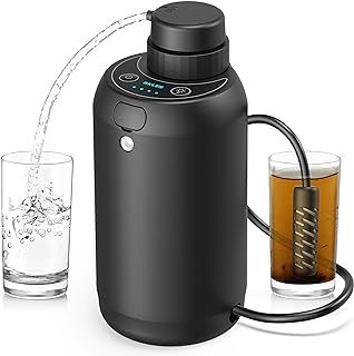 Fast and Long Endurance - Ultra fast purified water flow of 700ml (23 oz.) per minute.Built in large capacity lithium battery, one charge can purify 168000ml(5681 oz.) of water, enough for 10-to-15-day backpacking and multiple people to use at the same time.It can be powered in multiple ways: mobile power supply, solar panel, vehicle power supply etc. Filtering Water, Water Filter Cartridges, Portable Water Filter, Camping Water, Water Purification System, Backpacking Hiking, Emergency Light, Water Filters System, Hiking Backpacking