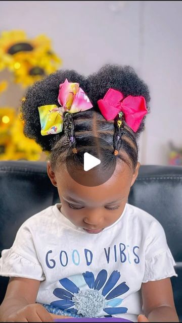 Paris Aminu on Instagram: "Cute rubber band hairstyle for girls #kidshairstyles   . . . #parisandmum" Kids Hairstyles With Rubber Bands, Rubber Band Hairstyles Natural Hair Kids, Rubberband Hairstyles Kids, Rubber Band Hairstyles For Kids, Rubber Band Hairstyle, Band Hairstyles, Toddler Braided Hairstyles, Rubber Band Hairstyles, Toddler Braids