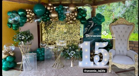 Gold Quinceanera Theme, Quince Decor, Sweet 15 Party Ideas Quinceanera, Sweet 15 Party Ideas, Quince Themes, Mexican Quinceanera Dresses, Quinceanera Themes Dresses, Sweet 16 Themes, Quinceanera Planning